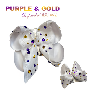 New LSU BeJeweled Purple & Gold  Fun Hairbow ~ Limited Quantity & Limited time Only