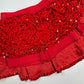 New Red Sparkly Sequin Twirl Skirt Designed for your Twirl Girls who Love to Sparkle