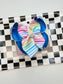 Rainbow Striped Fun Hairbow ~ Colorful Girls' Hair Accessory