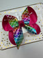Mermaid Holographic Print Fall Hairbow ~  New Limited Edition hair bow for Girls
