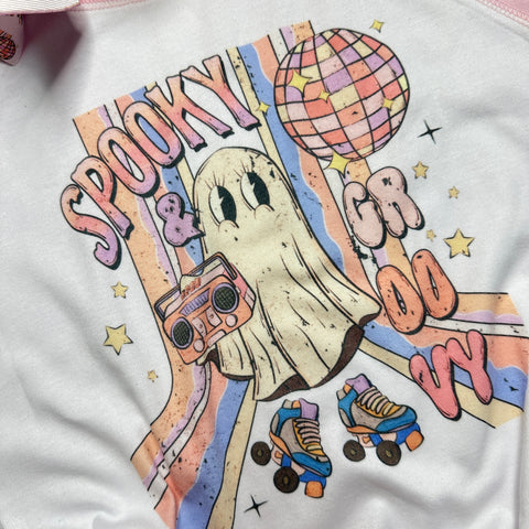 Spooky & Groovy Retro Kids  Tee {  T-shirt Only } ~ Halloween Spooky Season ~ Exclusive iBOWZ design