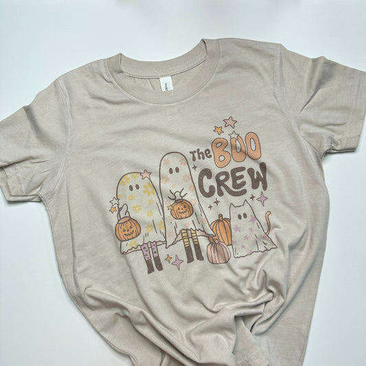 The Boo Crew Tee and Matching Hair bow Combo ~ Halloween Spooky Season