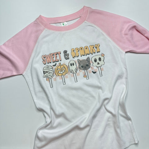 Sweet and Spooky  Kids  Tee {  T-shirt Only } ~ Halloween Spooky Season ~ Exclusive iBOWZ design