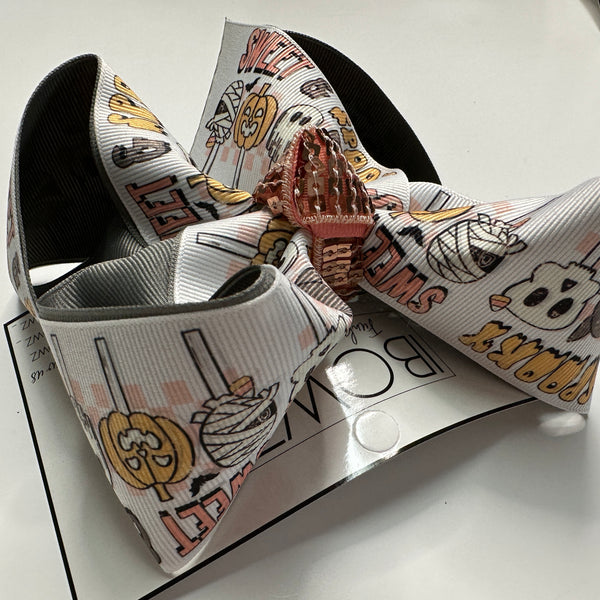 {Bow Only}  The Sweet & Spooky Hair bow ~ Halloween ~ OOAK Hairbow by iBOWZ Fun & Funky hair bows