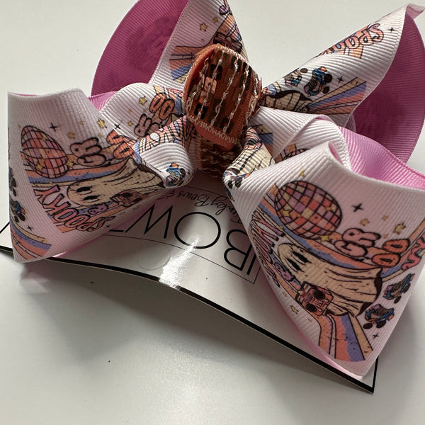 {Bow Only}  Spooky & GROOVY Hair bow ~ Halloween ~ OOAK Hairbow by iBOWZ Fun & Funky hair bows