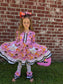 Magnolia Rose Pumpkin Ruffle Leggings  ~ Girls Fall Halloween Ruffle Leggings with Lots of Ruffles and  Lace and all the Extras