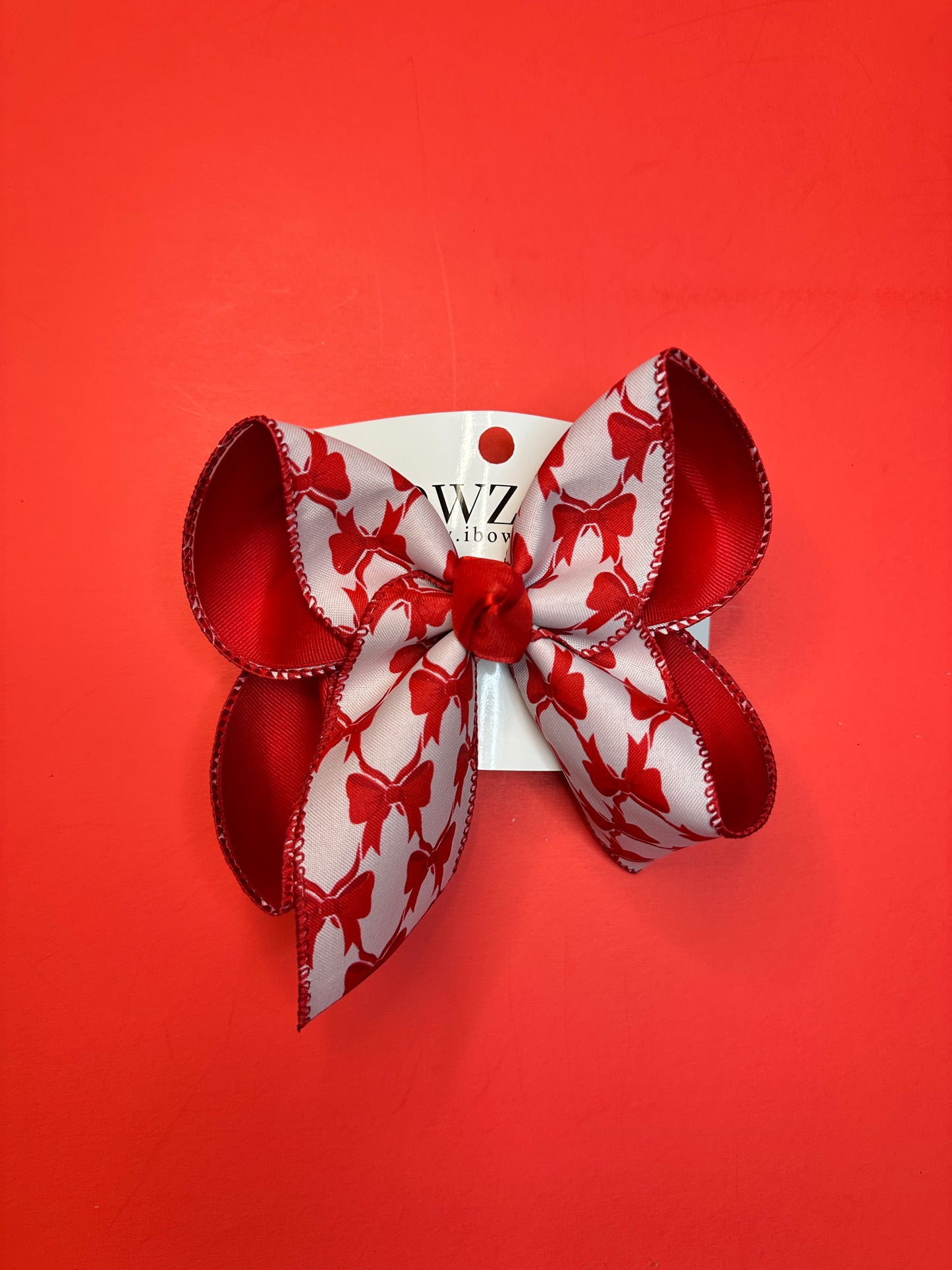 Bow Print Fun Bow ~ Choose your Bow size ~ Perfect for Valentines & EveryDay