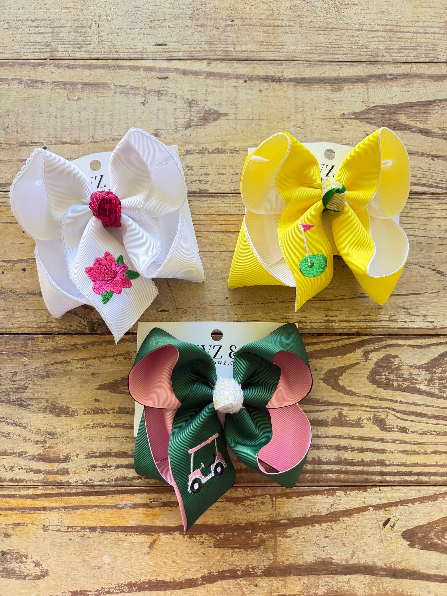 Masters Inspired Golf Bow Collection HairBows | Collect them all or Choose your Bow ~ Limited Time Only