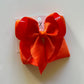 Scalloped Edge Ribbon Bow  Bundle  | Orange, Black and Dark Orchid hairbows