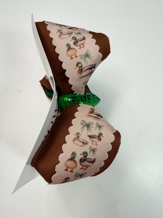 Southern Mallard !!  Triple Layer Fun bow ~ Perfect for the Duck Lovers