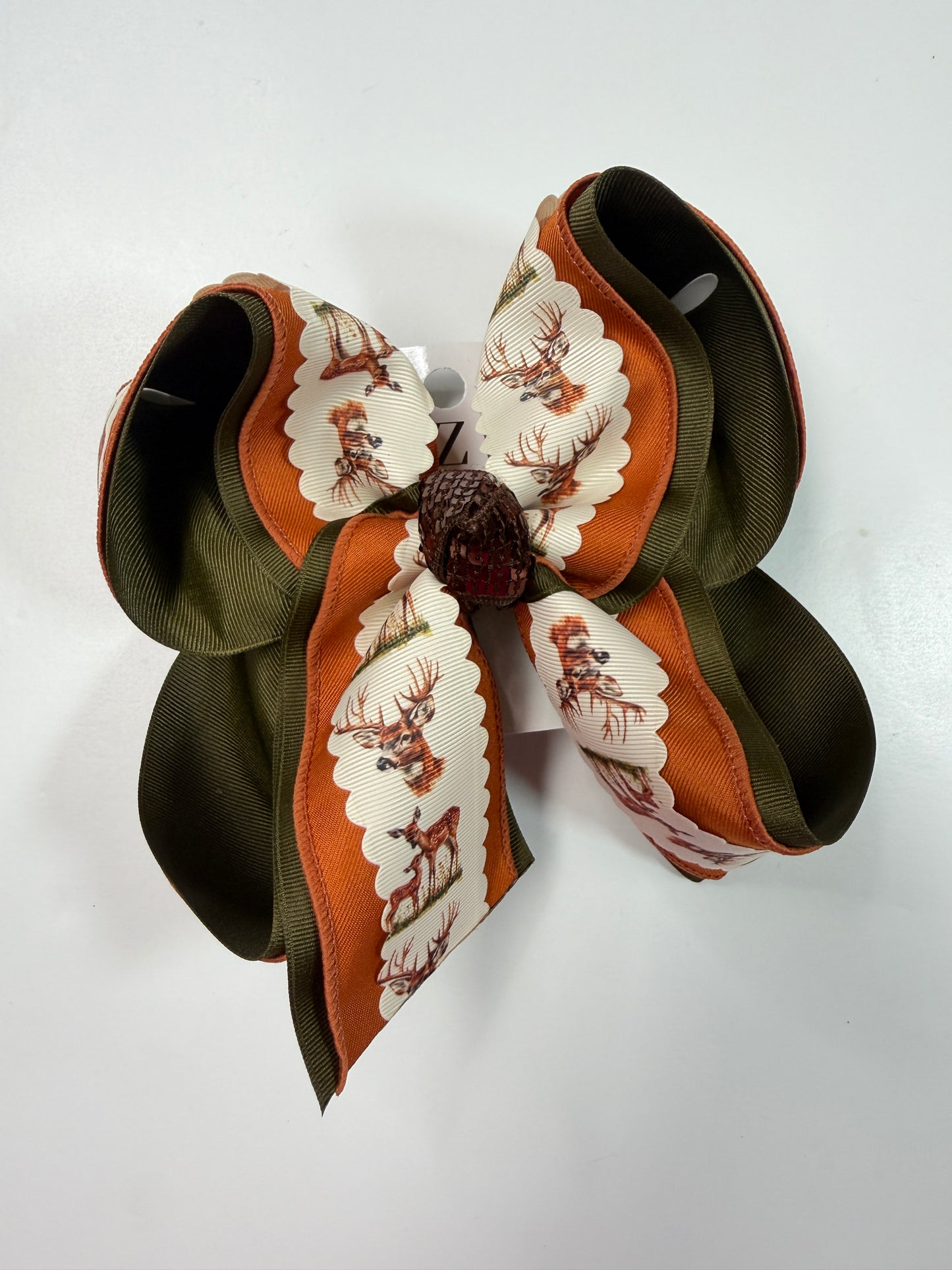 Oh Deer !!  Triple Layer Fun bow ~ Perfect for the Deer Lovers