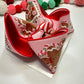Pink Gingerbread House & Man Christmas  Fun Bow ~ Hairbow