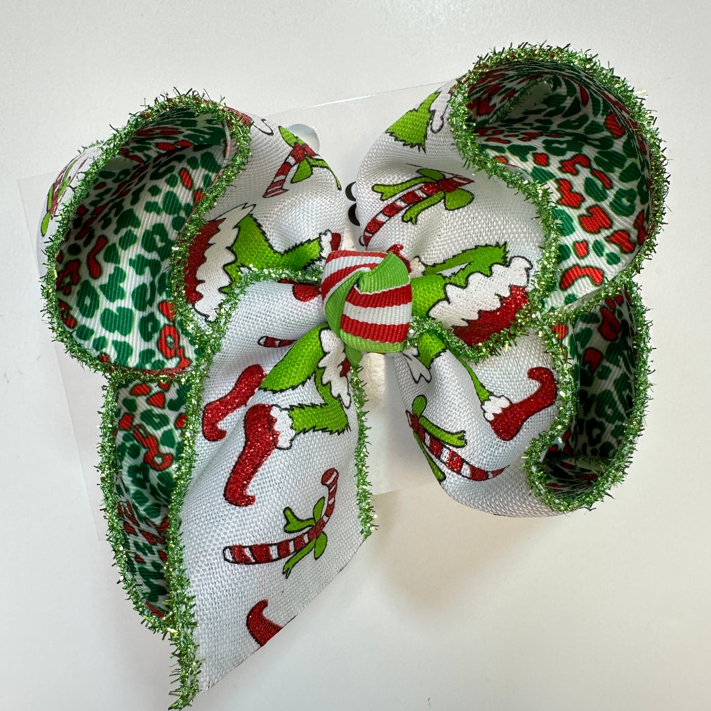 Green Man Christmas  Fun Bow ~ Hairbow