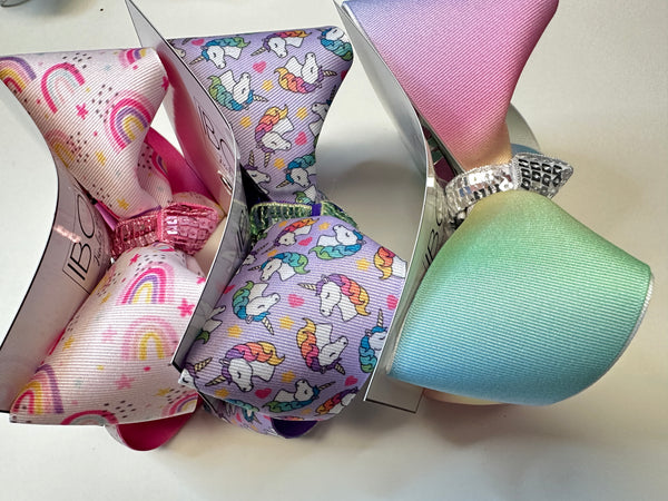 Ombre Pastel Monogram Hair bow ~Perfect bow for your girls for every day