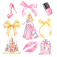 Choose your Disney Princess T- Shirt  & Matching Hairbow ~ Disney Inspired Custom OOAK Exclusive Design