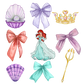 Choose your Disney Princess T- Shirt  & Matching Hairbow ~ Disney Inspired Custom OOAK Exclusive Design
