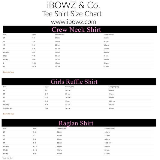 New Trendy Fun Inspired Hairbow + Matching Tee~ Exclusively at iBOWZ