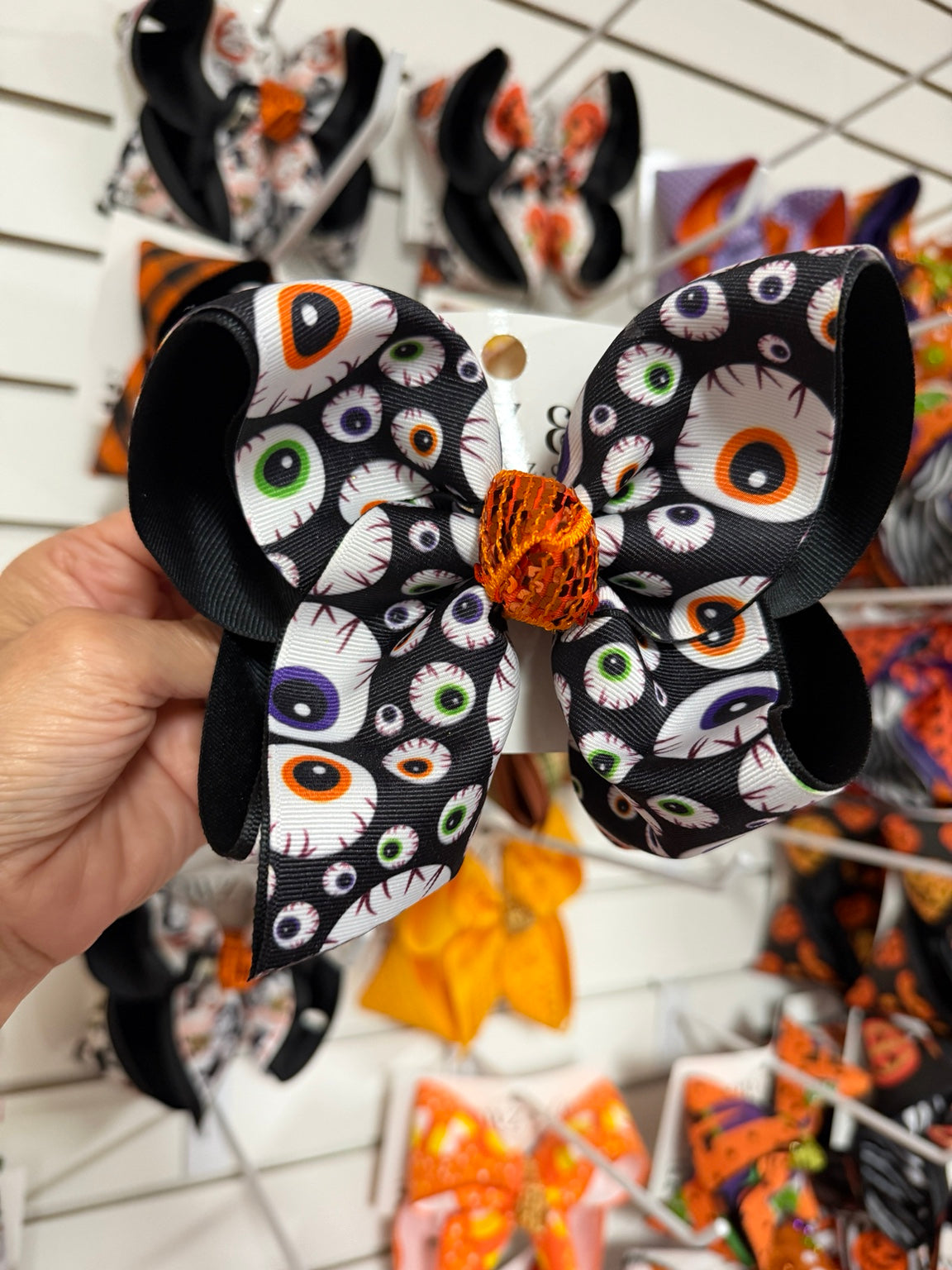 Large eyeballs Halloween hairbow