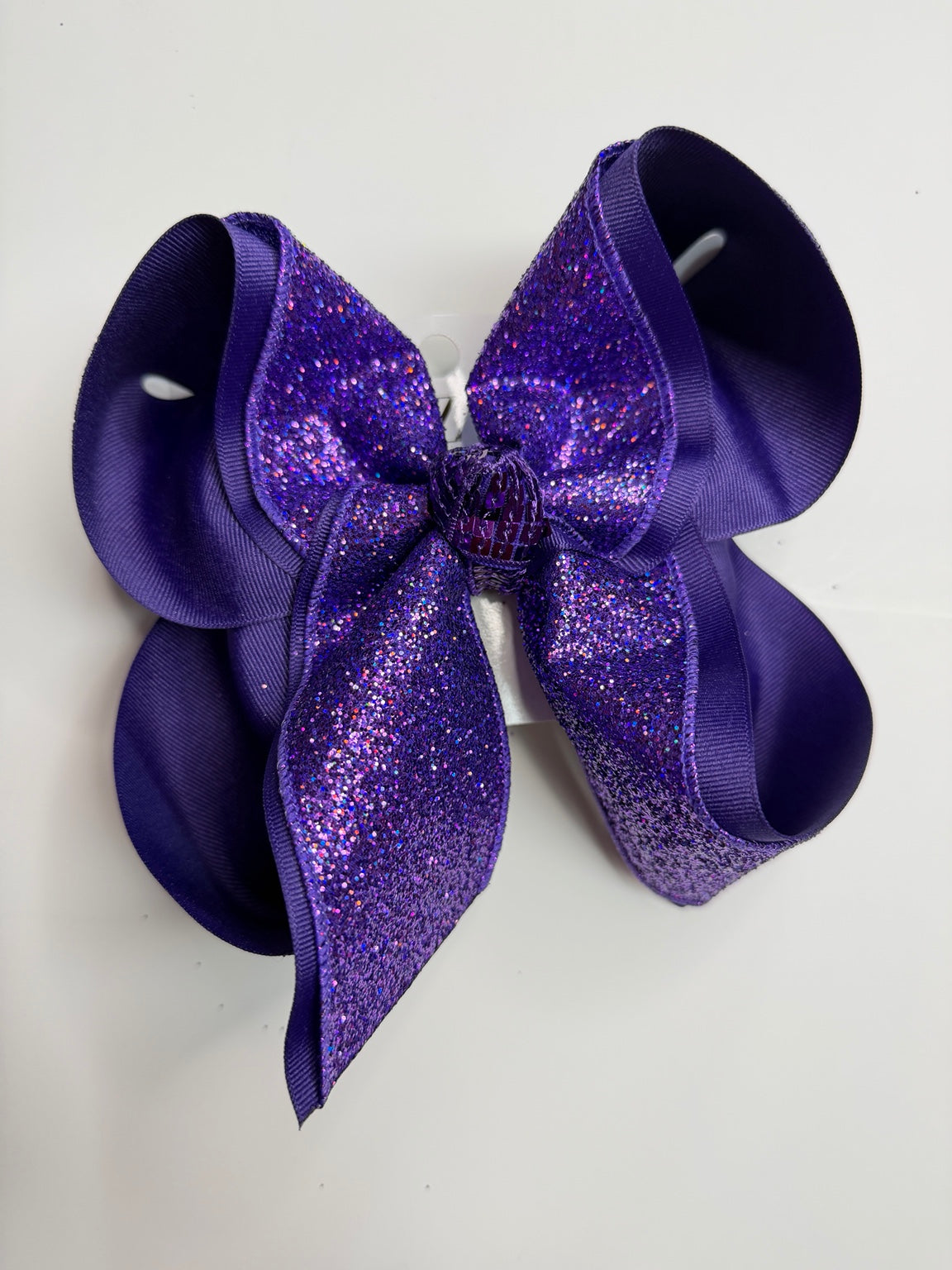 Purple glitter iBOWZ hair bow