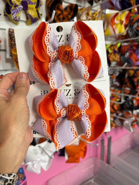 Candy Corn Ready to Ship Toddler 3 inch Hair Bow