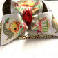 Vintage Santa Clause  Combo ~ Bow + Tee ~ One of a Kind Fun iBOWZ ~  Limited Time Only