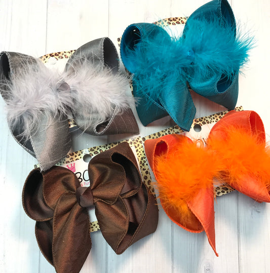 Sapphire  Dressy Silk  Fall iBOWZ | Hairbow | Perfect for fall