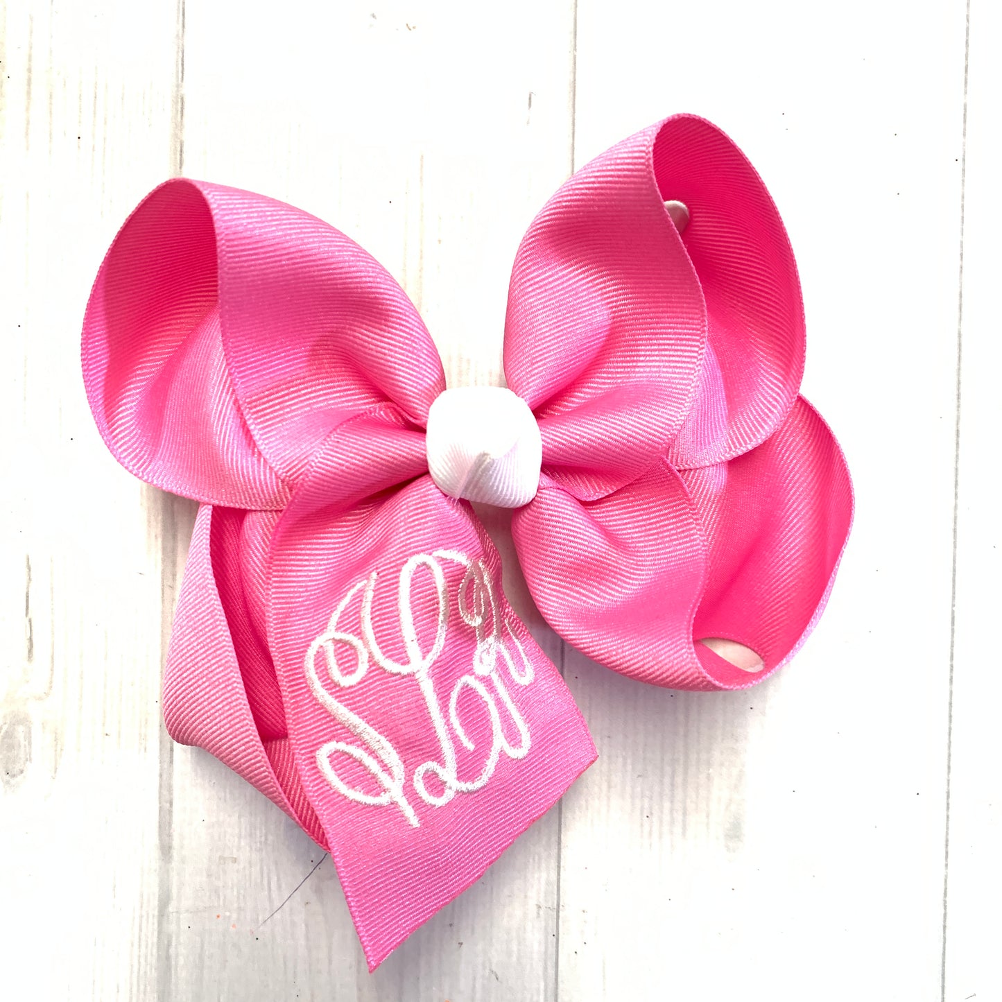 Christmas Monogram Triple Initial ~ Choose your bow color ~ by iBOWZ