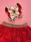 {BOW ONLY} Valentines Day Faux Patch Name Bow ~ Exclusive iBOWZ design