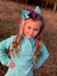 Shocking Pink Flip Sequin & Turquoise glitter Fun iBOWZ ~ Every Girls Wants One!