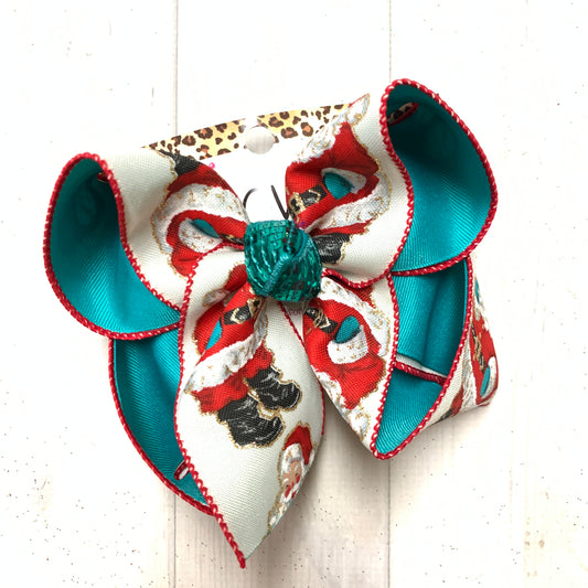 Vintage Santa Clause Fun Hairbow by iBOWZ Fun & Funky Hairbows