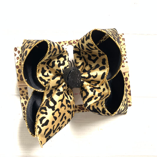 VELVET GLITTER CHETTA BOW