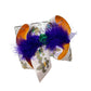 Mardi Gras Leopard Print Fleur De Lis  Mardi Gras Hairbow ~ Exclusive iBOWZ design {Bow Only} Mardi Gras day Collection