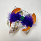 Mardi Gras Leopard Print Fleur De Lis  Mardi Gras Hairbow ~ Exclusive iBOWZ design {Bow Only} Mardi Gras day Collection