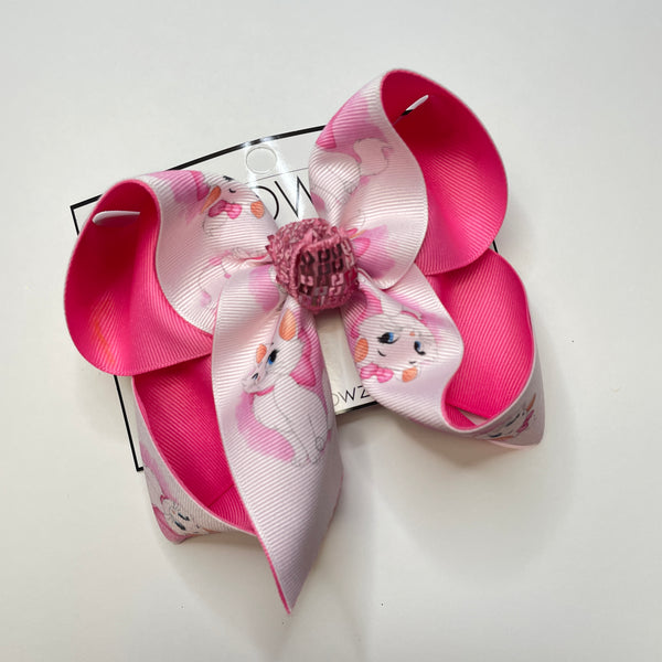Marie the Cat ~ Aristocats Inspired Hairbow Design  {Bow Only}  Valentines day Collection