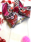 Valentines Day Fun Bow ~ Vintage Red Truck & Black & White Plaid  Hairbow by iBOWZ