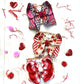 Valentines Day Fun Bow ~ Vintage Red Truck & Black & White Plaid  Hairbow by iBOWZ