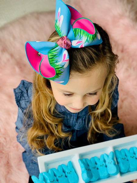 Sparkle Thursday Preorder ~ Super Cute Bunny Ears in Blue & Pink ~ iBOWZ Fun & Funky Hairbows