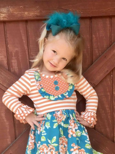 Sapphire  Dressy Silk  Fall iBOWZ | Hairbow | Perfect for fall