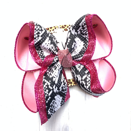 SnakeSkin Triple Layer Fun Hairbow ~ iBOWZ Fun & Funky Hairbows