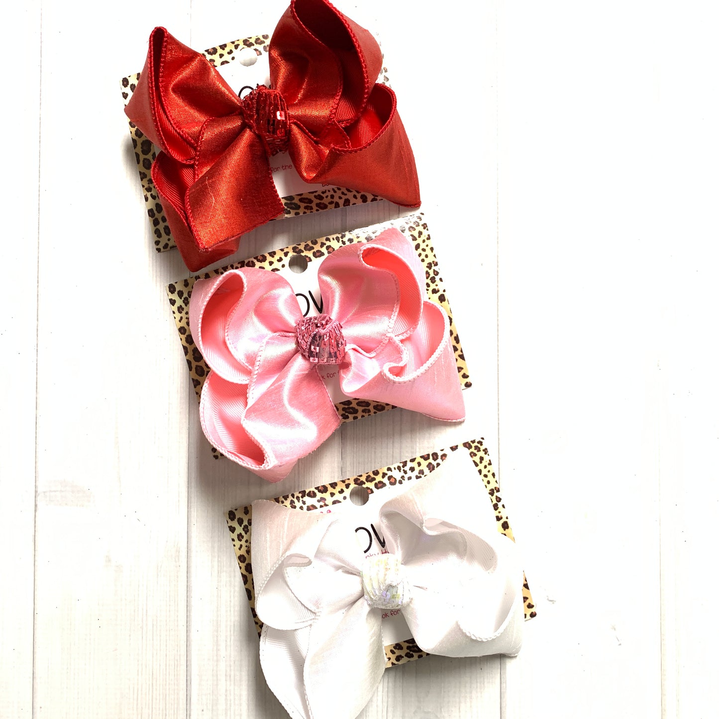 Valentines Day Must have Metallic Silk BUNDLE iBOWZ | Every Girl needs a little sparkle in there Life