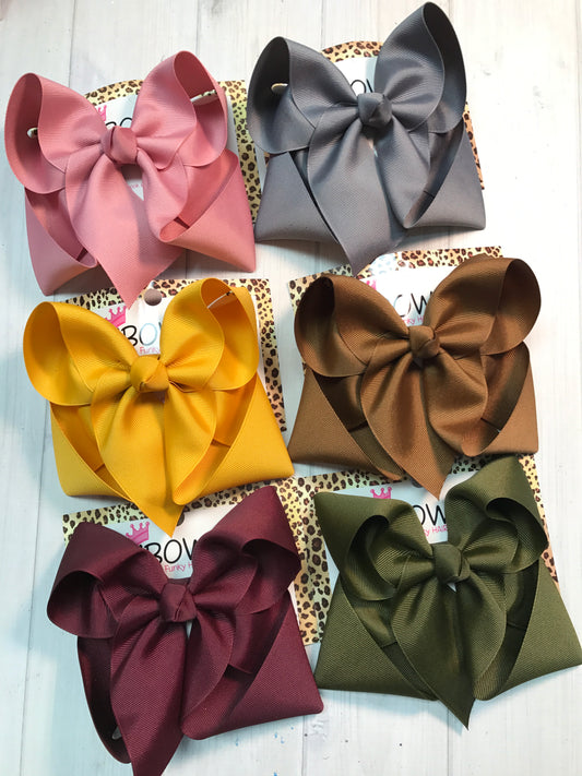 Fall Harvest Bundle | Solid Basic Fall Hairbow bundle