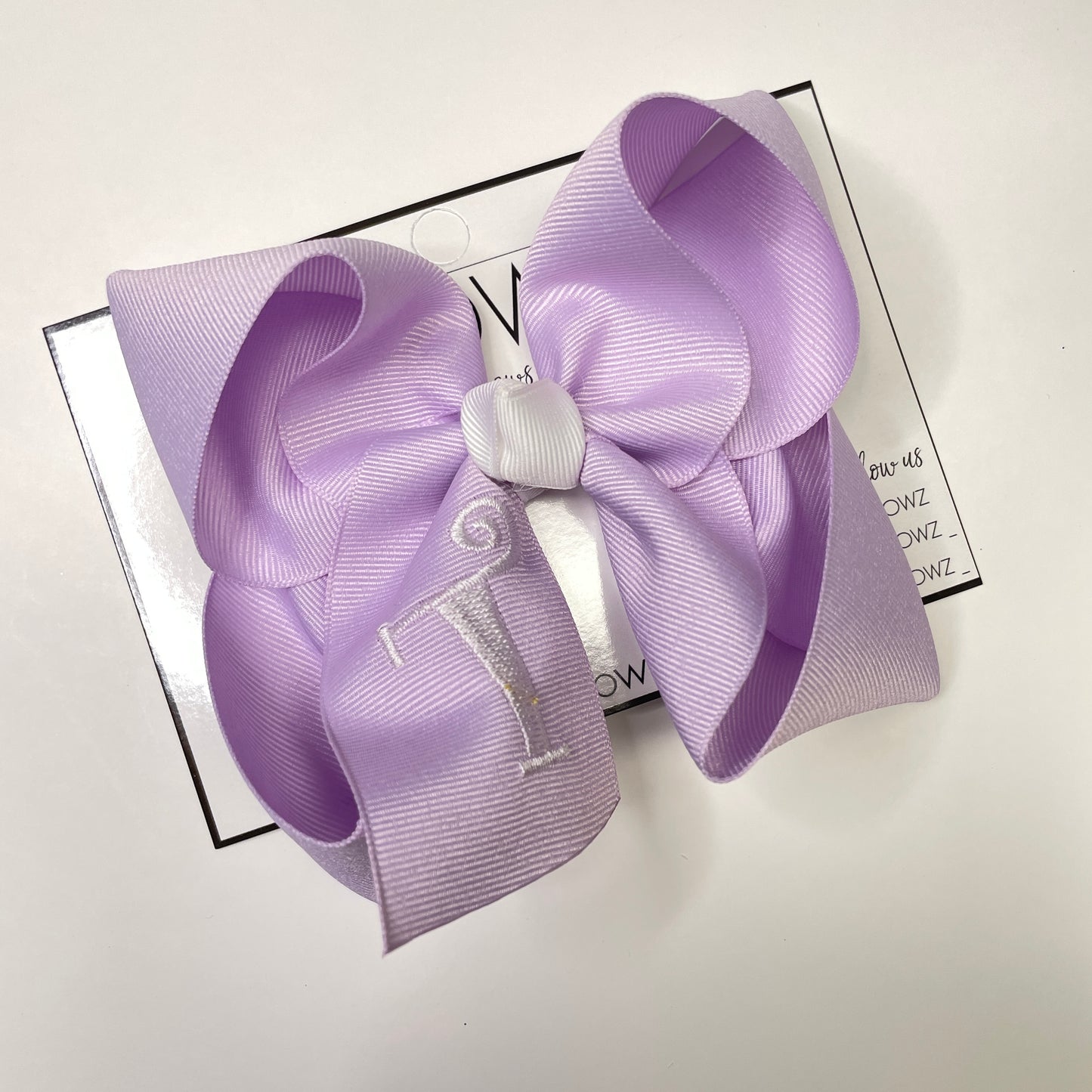 Spring Monogram Initial Hair bow ~ Choose your bow color  ~ Pastel Solid grosgrain hair bows