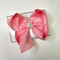 Spring Monogram Initial Hair bow ~ Choose your bow color  ~ Pastel Solid grosgrain hair bows