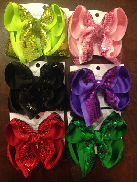 SEQUIN BLING HAIRBOWS