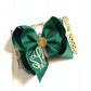 Jewel-tone Fall Monogram Triple Initial Monogram ~ Choose your bow color ~ by iBOWZ