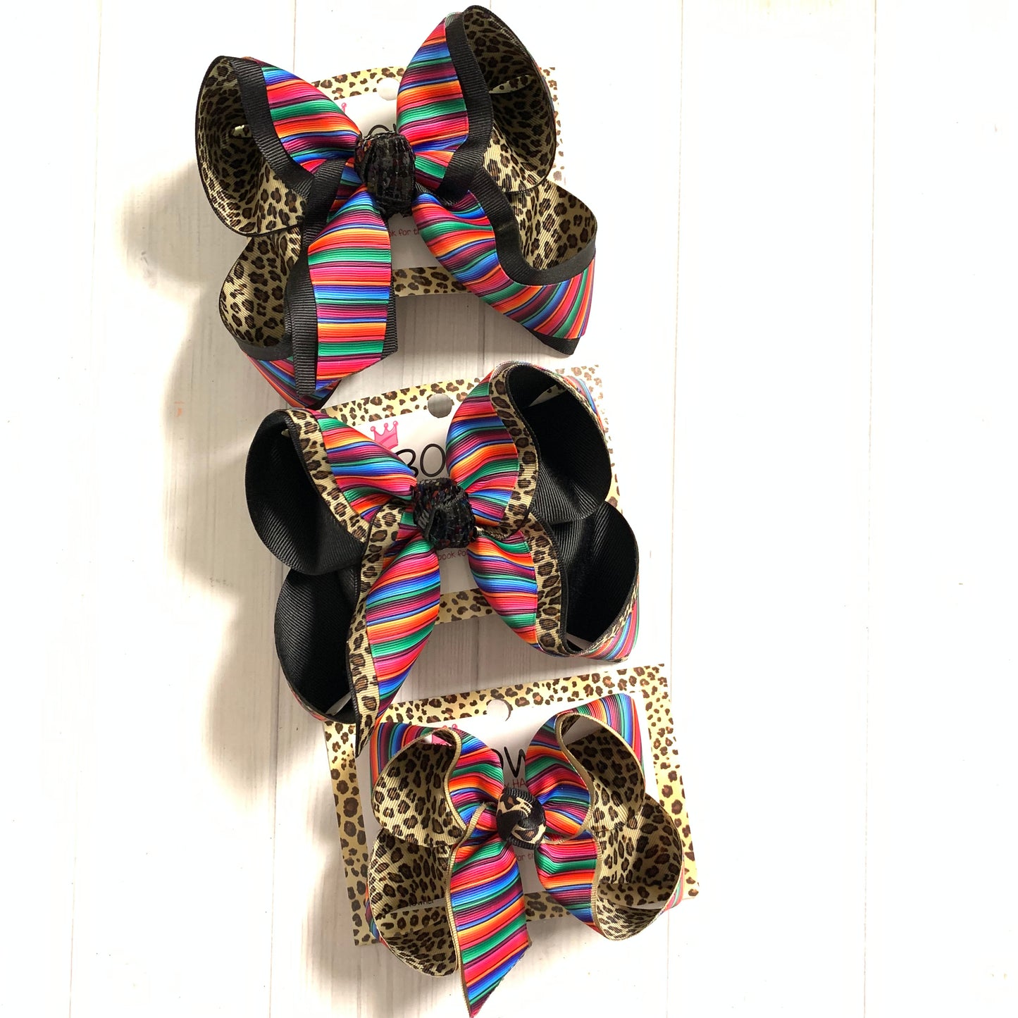 Serape + Leopard Fun iBOWZ ~ Several Styles to choose ~Hairbow