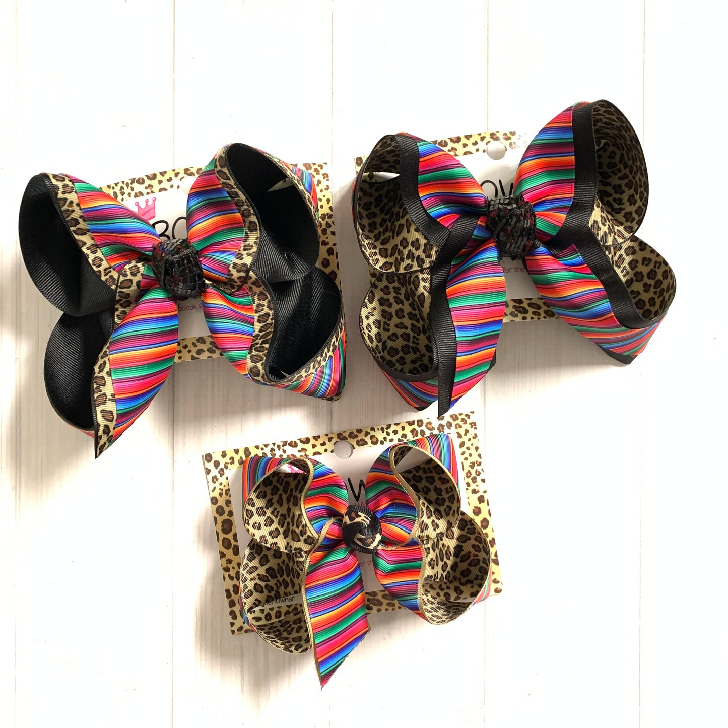 Serape + Leopard Fun iBOWZ ~ Several Styles to choose ~Hairbow