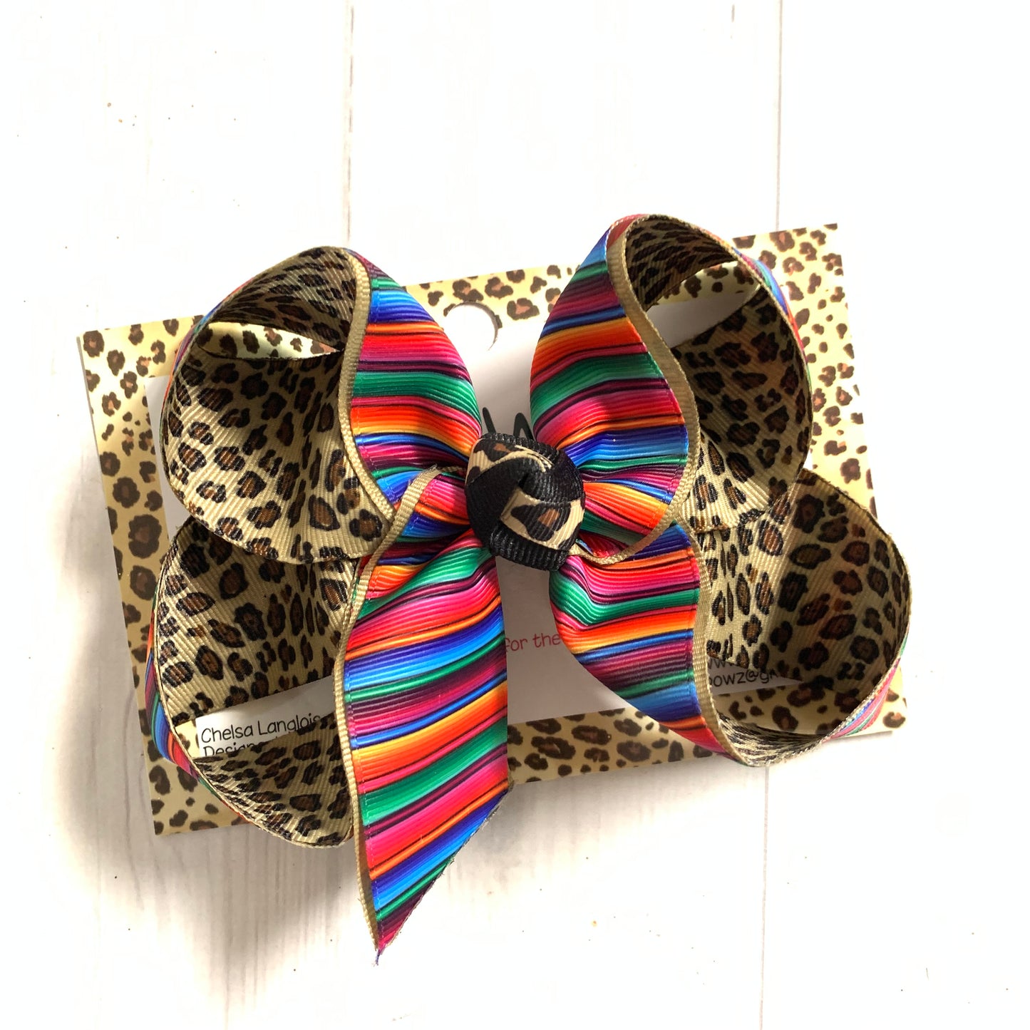 Serape + Leopard Fun iBOWZ ~ Several Styles to choose ~Hairbow