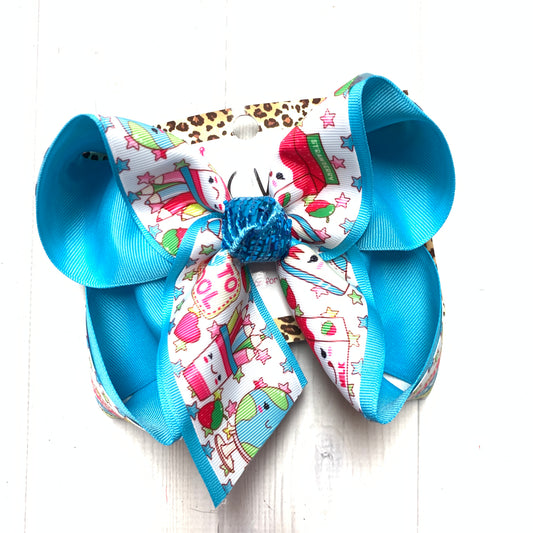 School Fun bows ~ Back 2 School Fun Print ~  ~ ibowz fun & funky hairbows