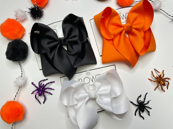 Halloween Solid Bundle ~ Perfect Match for all your Halloween outfits ~ iBOWZ Fun & Funky Hairbows